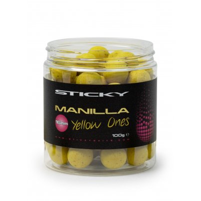 Sticky Baits Manilla Pop-Ups 12mm 100g Yellow Ones