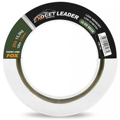 Fox Exocet Pro Low Vis Green Leader 100 m 0,50 mm 15,9 kg