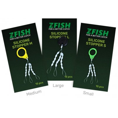 Zfish Zarážky Silicone Stopper čirá M 15ks
