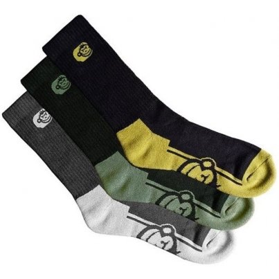 RidgeMonkey Ponožky APEarel Crew Socks 3ks Velikost 44-47 (UK 10-12)