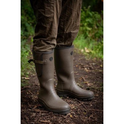 Fox Holínky Neoprene Lined Camo Khaki Wellies