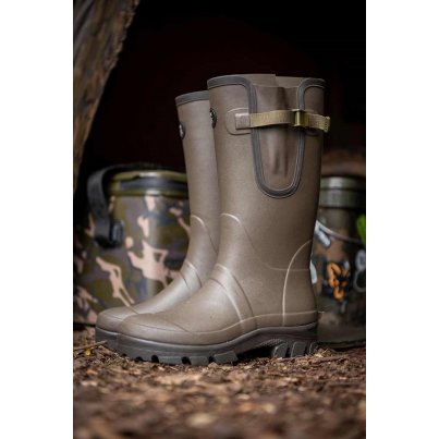 Fox Holínky Neoprene Lined Camo Khaki Wellies 42