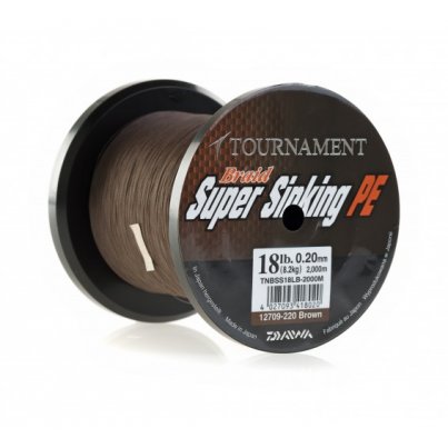 Daiwa šňůra Tournament Braid 0,23mm 25kg 2000m Super Sinking PE 