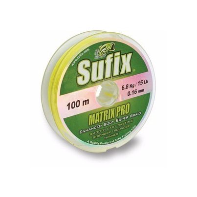 Sufix šňůra Matrix Pro 0,23mm 15,5kg 100m 34lb yellow žlutá