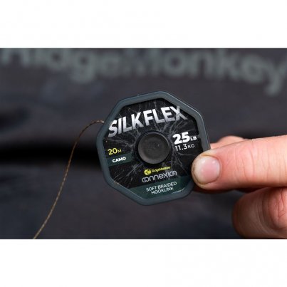 RidgeMonkey šňůrka Connexion SilkFlex Soft Braid 25lb 20m