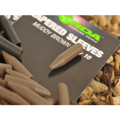 Korda Tapered Silicone Sleeves Brown 10ks