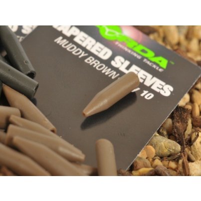 Korda Tapered Silicone Sleeves Brown 10ks