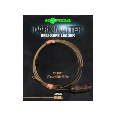 Korda Dark Matter Leader Heli Safe Gravel 40lb 50cm