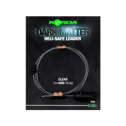 Korda Dark Matter Leader Heli Safe Clear 40lb 1m