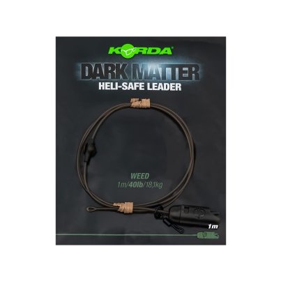 Korda Dark Matter Leader Heli Safe Weed 40lb 1m