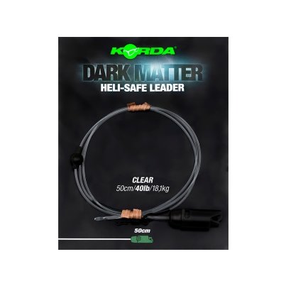 Korda Dark Matter Leader Heli Safe Clear 40lb 50cm