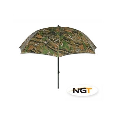 NGT Deštník Camo Brolly 2,20m