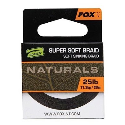 Fox Šňůrka Naturals Soft Braided Hooklength 20m 25lb