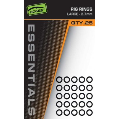 Fox Kroužky Edges Essentials Rig Rings 25 ks - 3,7 mm
