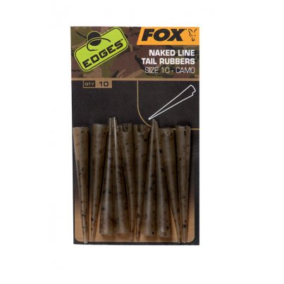 Fox Edges Camo Naked Line Tail Rubbers vel. 10 10ks