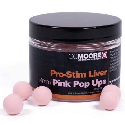 CC Moore Pro-Stim Liver Pink Pop Ups 14mm 45ks