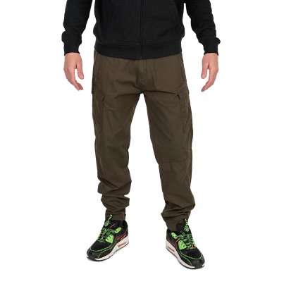 Fox Kalhoty Collection LW Cargo Trousers Green & Black vel.XL
