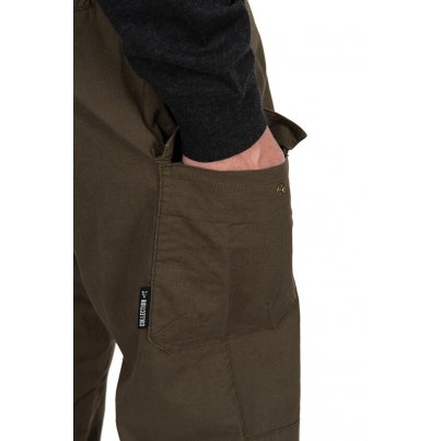 Fox Kalhoty Collection LW Cargo Trousers Green & Black vel.XXXL
