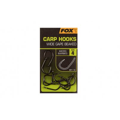 Fox Carp Hooks Wide Gape Beaked vel. 6