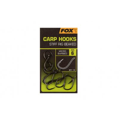 Fox Carp Hooks Stiff Rig Beaked vel. 4