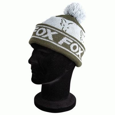 Fox Čepice Green/Silver Lined Bobble