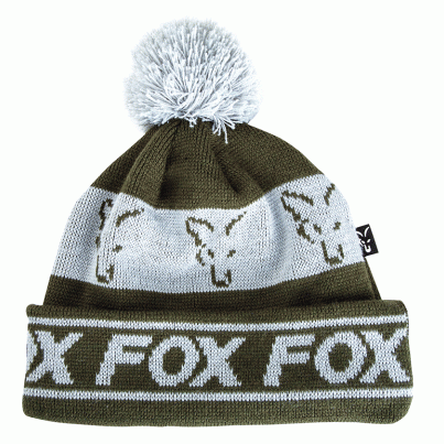 Fox Čepice Green/Silver Lined Bobble