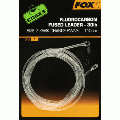 Fox Edges Fused Leader 30lb QC Swivel vel. 7  115cm