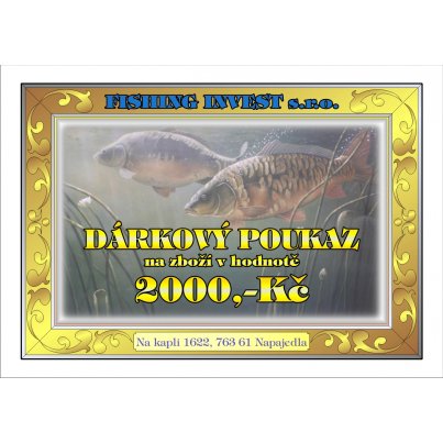 Fishing Invest Dárkový poukaz 2000kč