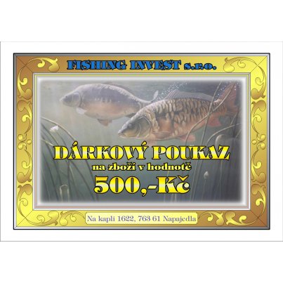 Fishing Invest Dárkový poukaz 500kč