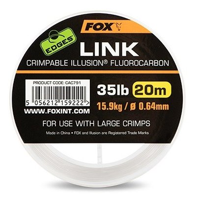 Fox Edges Link Illusion clear 25lb 20m 0,53mm