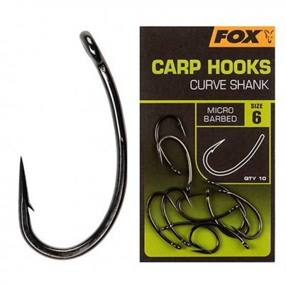 Fox Carp Hooks Curve Shank vel. 6