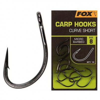 Fox Carp Hooks Curve Shank Short vel. 6