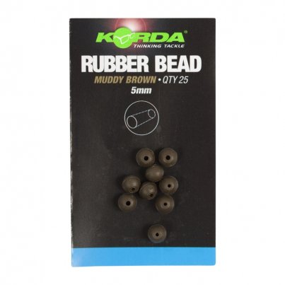 Korda Rubber Beads 5mm Brown 25ks