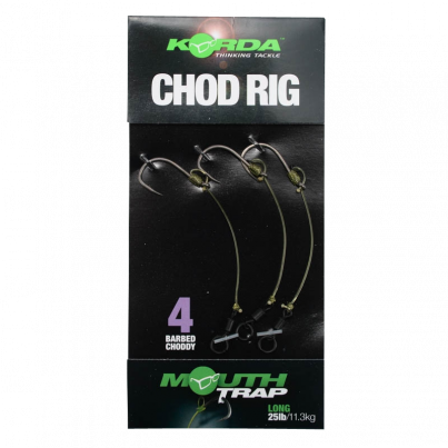 Korda Chod Rig Long Barbless  vel. 6   3ks