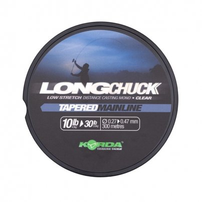 Korda LongChuck Tapered Mainline 0,27-0,47mm 300m Clear