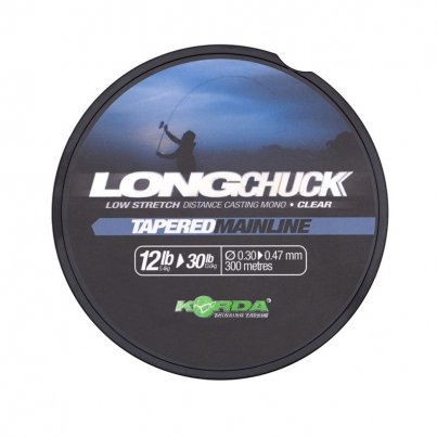 Korda LongChuck Tapered Mainline 0,30-0,47mm 300m Clear