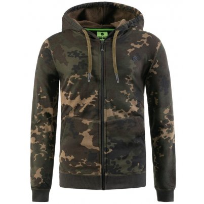 Korda Mikina Zip Hoodie Dark Kamo vel. XXL