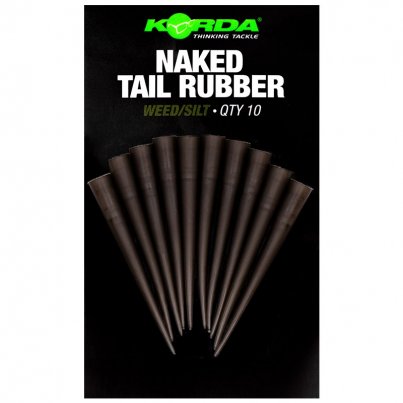 Korda Převleky Naked Tail Rubber Weed/Silt 10ks