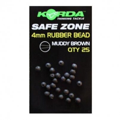 Korda Gumové korálky Rubber Beads 4mm Brown 