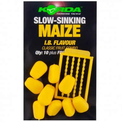 Korda Slow Sinking Maize I.B. 10ks - žlutá (ovocný mix) umělá kukuřice potápivá