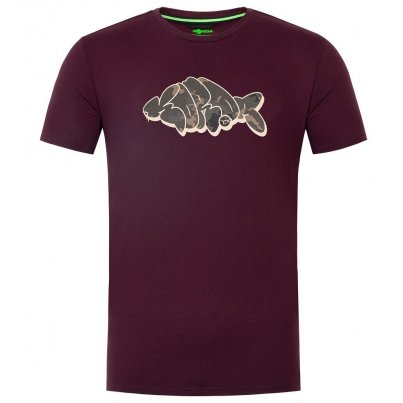 Korda Tričko Outline Burgundy vel. M