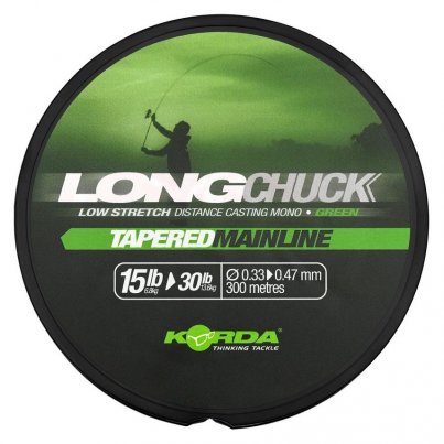 Korda LongChuck Tapered Mainline Green 300m 0,33-0,47mm 15-30lb