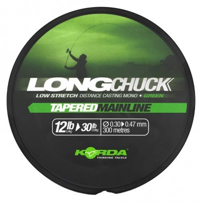 Korda LongChuck Tapered Mainline Green - 0,30-0,47 mm 12-30lb 300m