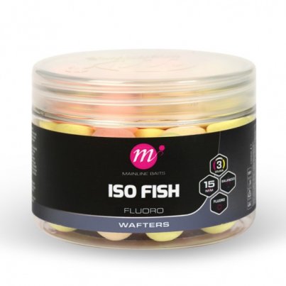 Mainline Fluoro Wafters ISO Fish 15mm Pink, Yellow, White