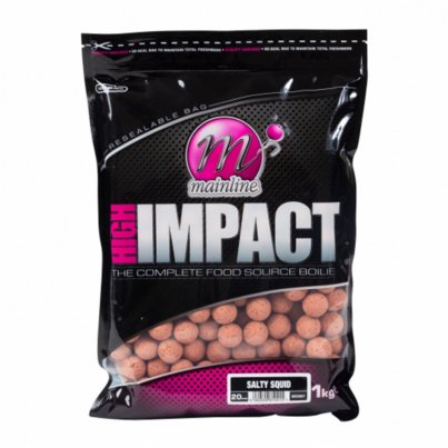 Mainline High Impact Boilies Salty Squid 20mm 1kg (slaná oliheň)