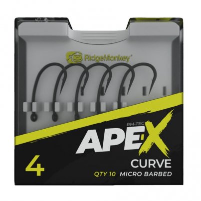 RidgeMonkey Háčky Ape-X Curve Barbed vel. 8 10ks