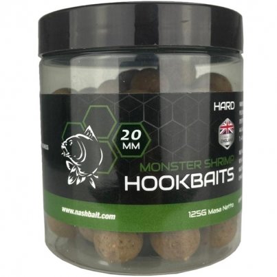 Nash Monster Shrimp Boilies Hard Hookbaits
