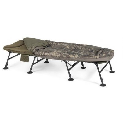 Nash Lehátko Se Spacákem Indulgence HD40 Sleep System 8 Legs Camo Emperor