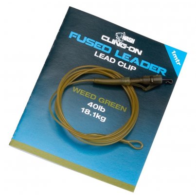 Nash Montáž Cling-On Fused Leader Lead Clip Leader weed 1m