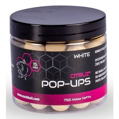 Nash Citruz Pop Ups White 15mm 75g